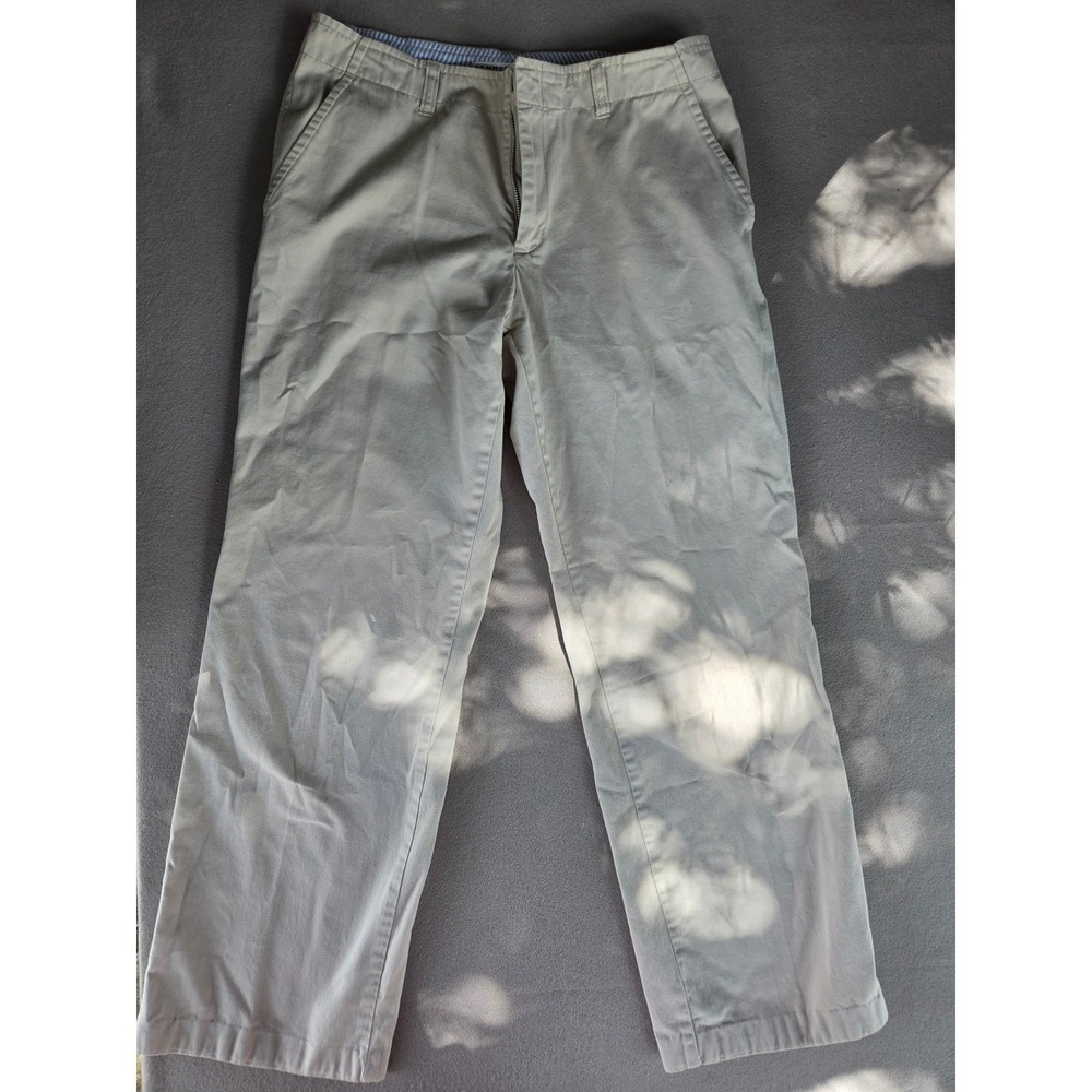 Tommy Hilfiger Womens Khaki Chino Pants Straight Leg Tan Cotton Size 6